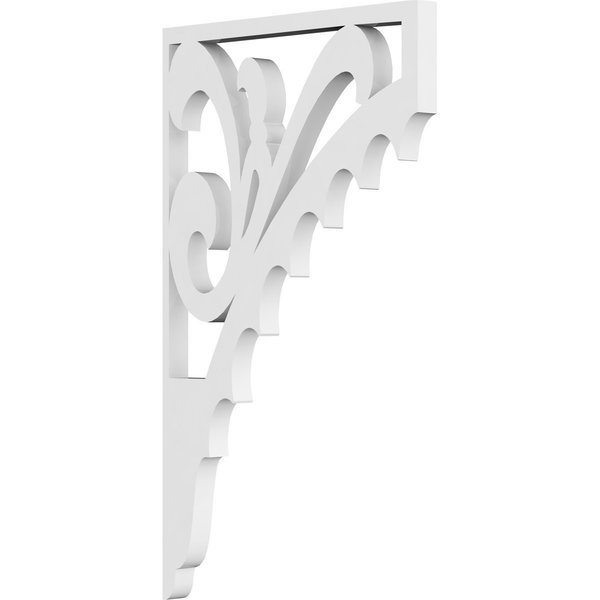 Ekena Millwork Genova Architectural Grade PVC Bracket, 5/8"W X 7 1/2"D X 13"H BKTP01X07X13GE